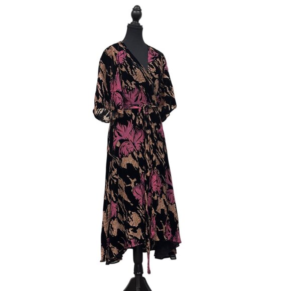 Zara Raised Flower Dress | Midi Length - Picture 3 of 6